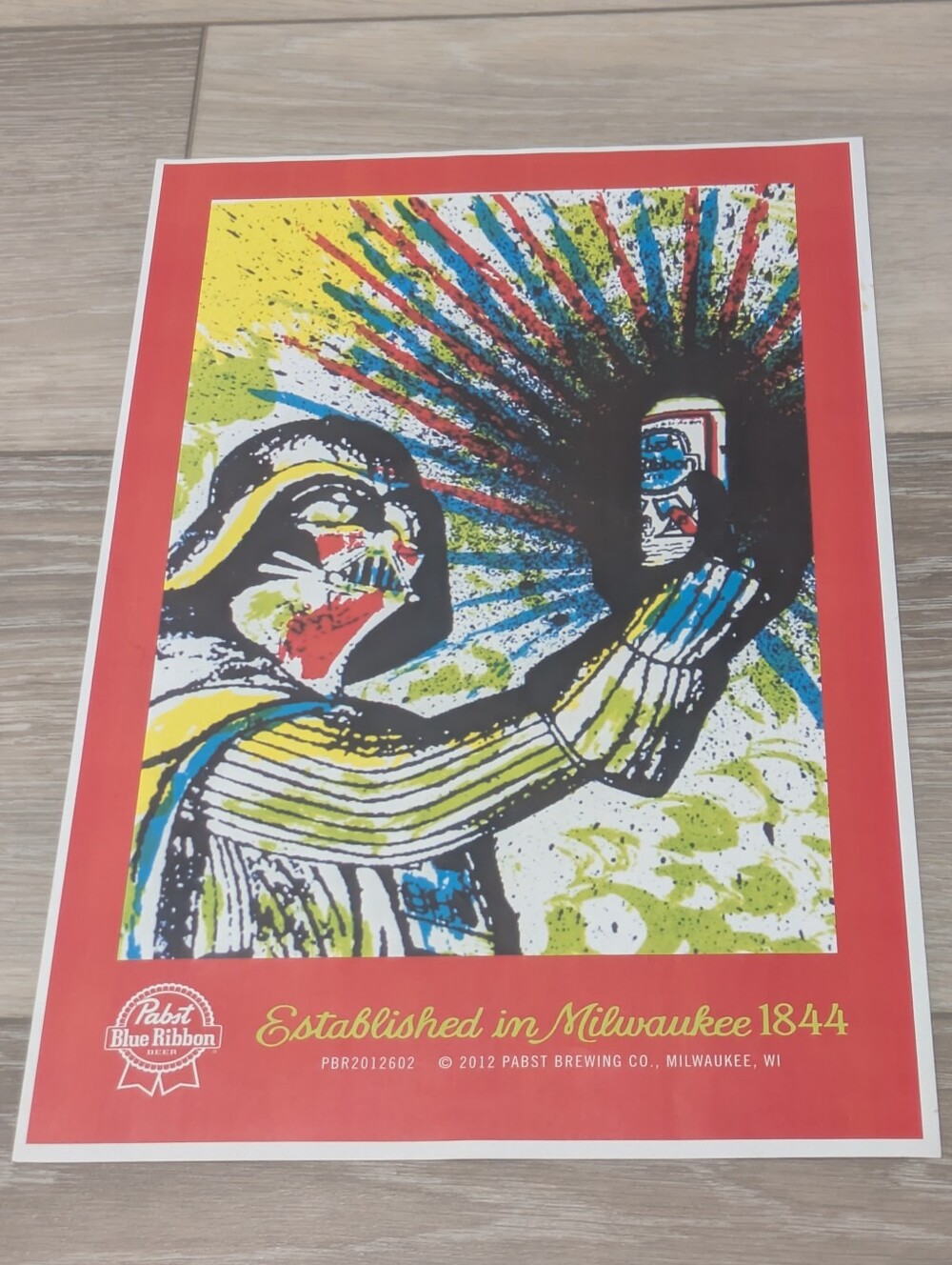 2012 Pabst Blue Ribbon Advertising Breweriana Star Wars Darth Vader Milwaukee WI